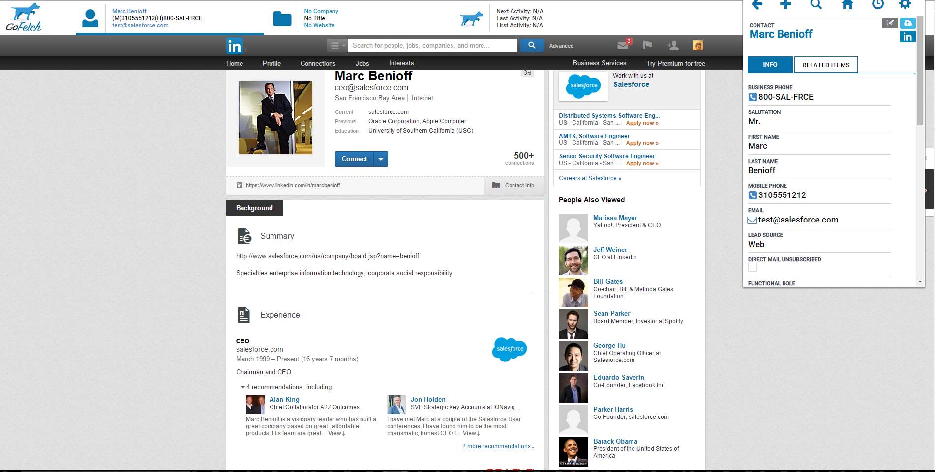 GoFetch Salesforce Browser Extension Image 2