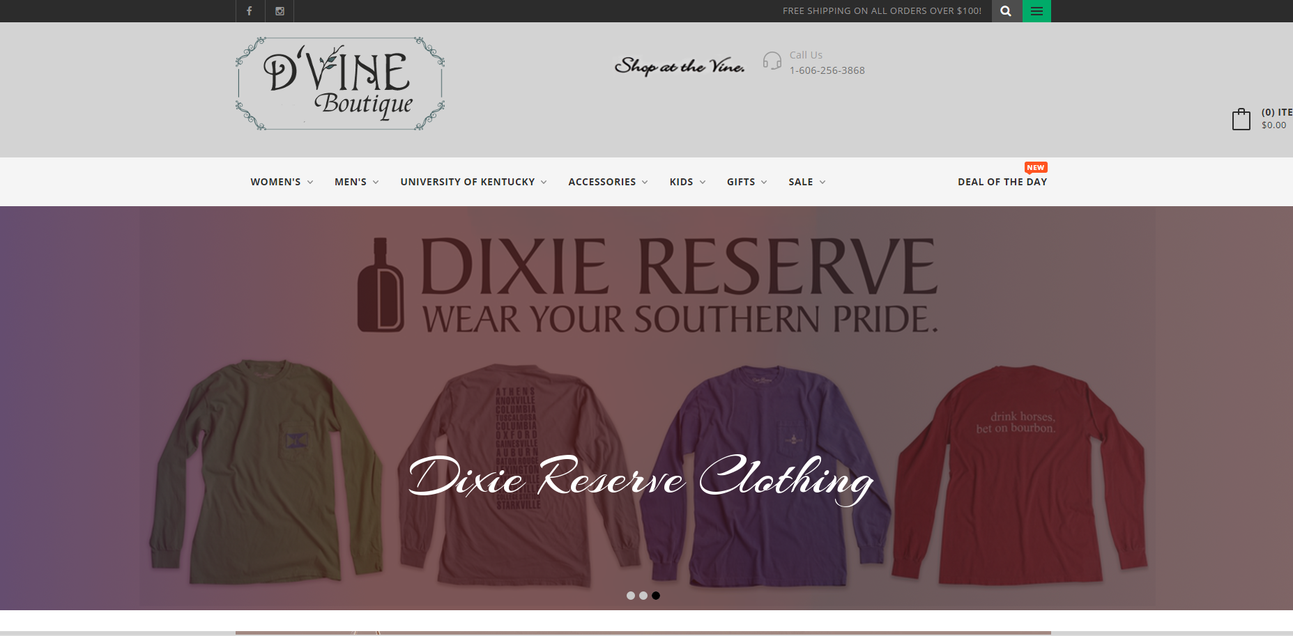 dvine Boutique Mount Vernon Kentucky Website Image 