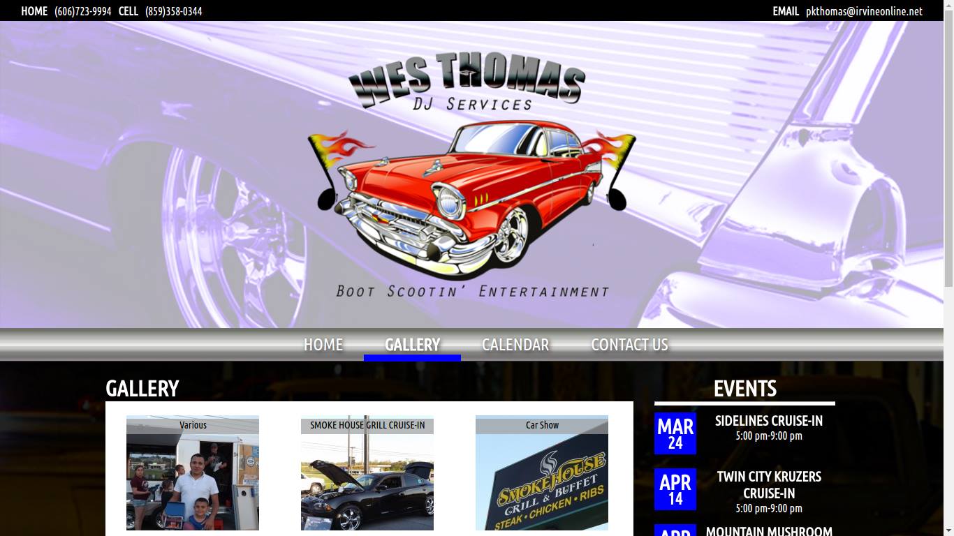 Website Design in Colorado - DJ Wes Thomas Image 5